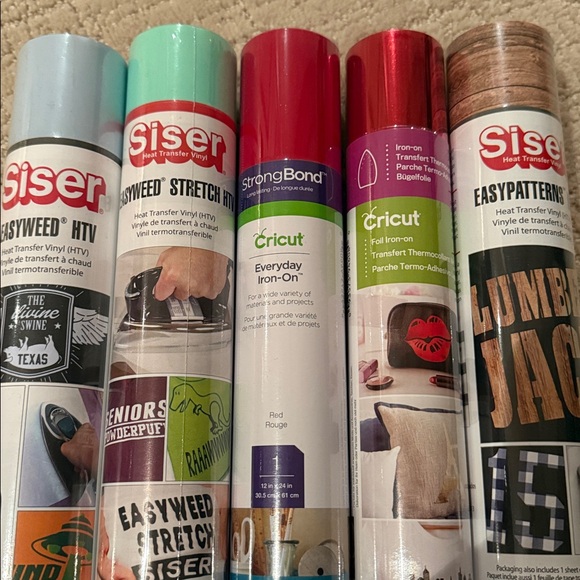 Iron On Cricut Vinyl NWT (5 rolls) - Picture 3 of 3